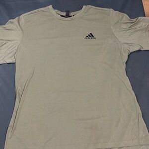Adidas Green Short Sleeve Tee with Logo